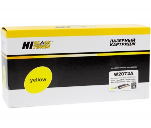 hp №117a yellow w2072a hi-black желтый совместимый тонер-картридж для hp cl 150a/ 150nw, mfp178nw/ 179fnw, 0.7k